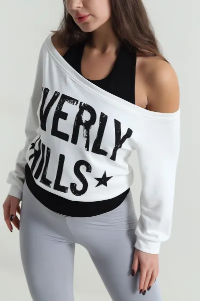 Oysho Garnili Baskılı Kadın Sweat 498845