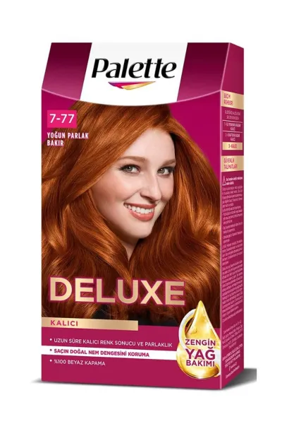 Palette Deluxe 7-77 Yoğun Parlak Bakır Saç Boyası 50ML 275369