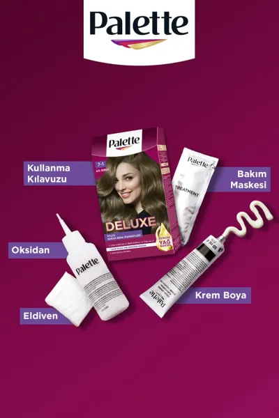 Palette Yoğun Renkler 7-1 Asil Kumral Saç Boyası 50Ml 275373