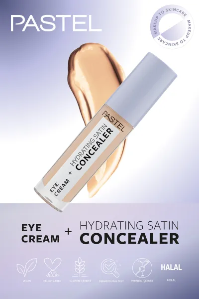 Pastel Eye Cream + Hydrating Satin Concealer - Göz kremi + Göz Altı Kapatıcısı 64 Medium Light 250964