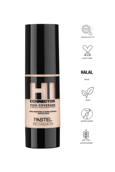 Pastel High Coverage Liquid Foundation Likit Fondöten 400 287021