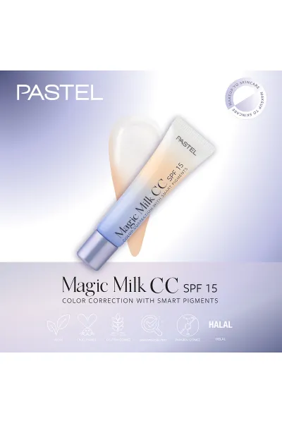 Pastel Magic Milk CC SPF 15 - Cilt Tonu Eşitleyici SPF 15 CC Krem 52 Ivory 442760