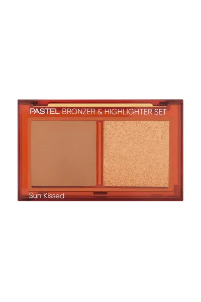 Pastel Profashion Bronzer & Highlighter Set Sun Kissed No:02 Tan Bronze & Soft Glow 286524