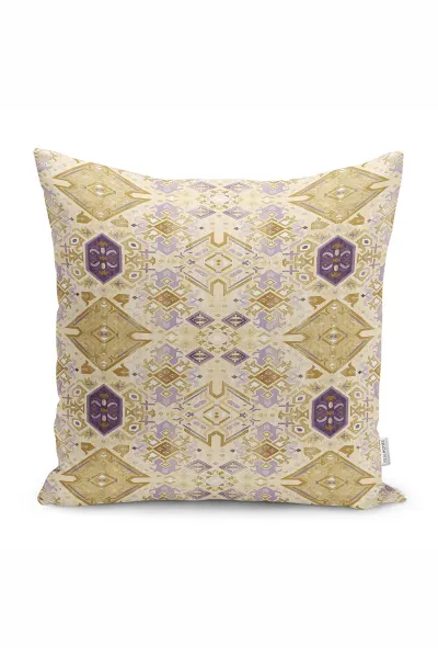 43x43 Dijital Baskılı Fermuarlı Modern Kırlent Kılıfı 308707
