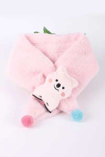 pembe-0-10-yas-ayicik-nakisli-ponponlu-pelus-bebekcocuk-atkiaksesuar-410973
