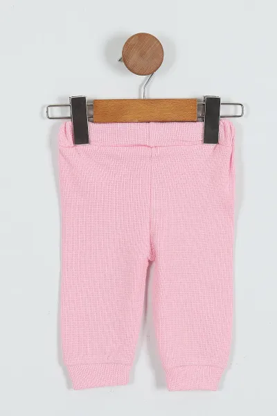 Pembe (0-12 Ay) Fiyonklu Fırfırlı Kız Bebek Takım 288919