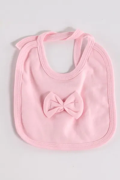 Pembe (0-3 Ay) Aplikeli Tavşan Nakışlı 5'li Kız Bebek Zıbın Takım 479255