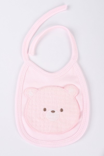 Pembe (0-3 Ay) Ayı Nakışlı 5'li Kız Bebe Takım 219715