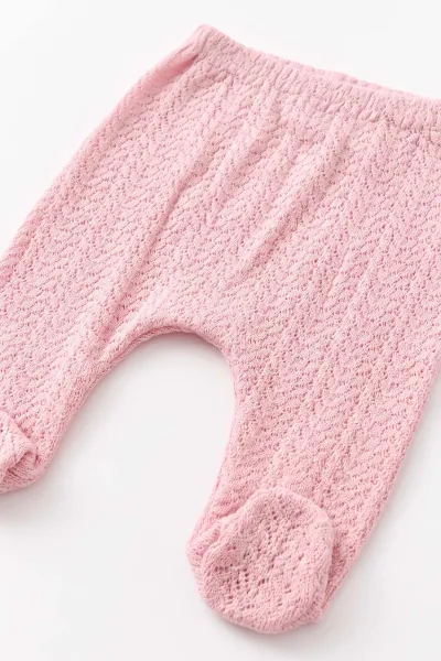 Pembe (0-3 Ay) Çiçek Baskılı  Kutulu 10'lu Yeni Doğan  Kız  Bebek Zıbın ve Hastane Çıkış Setleri 475523