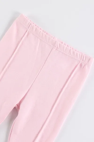 Pembe (0-3 Ay) Çiçek Baskılı Patikli ve Şapkalı Kız Bebek 3'lü Takım 477166