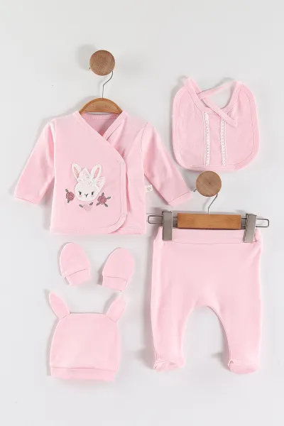 pembe-0-3-ay-fiyonklu-tavsan-nakisli-patikli-5li-kiz-bebek-takim-462974
