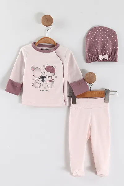 pembe-0-3-ay-hediye-paketli-ayicik-baskili-patikli-kiz-bebek-3lu-zibin-takim-453763