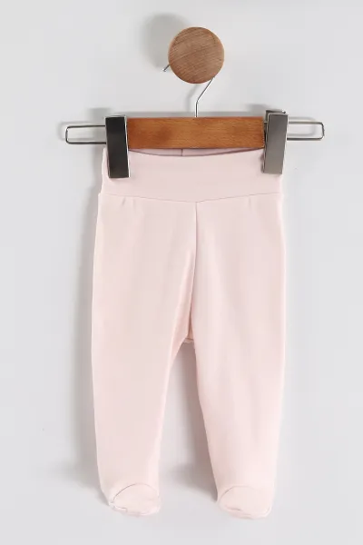 Pembe (0-3 Ay) Hediye Paketli Ayıcık Baskılı   Patikli Kız Bebek 3'lü Zıbın Takım 453763