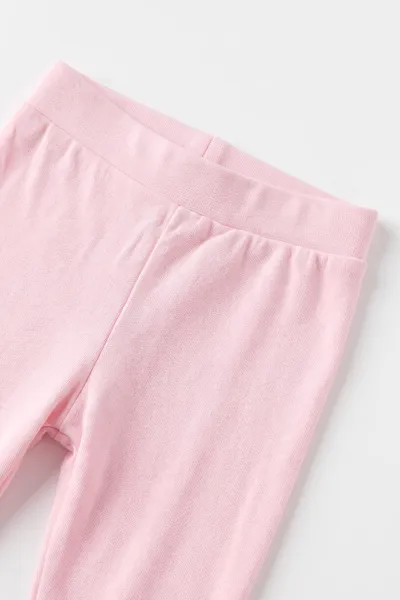 Pembe (0-3 Ay) Pelüş Ayıcık Nakışlı Patikli ve Şapkalı Kız Bebek 3'lü Takım 477160