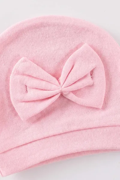 Pembe (0-3 Ay) Ponpon Çiçekli 5'li Kız Bebek Zıbın Takım 479261