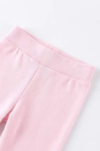 Pembe (0-3 Ay) Süzene Çiçek Nakışlı Patikli 3'lü Kız Bebek Takım 477169