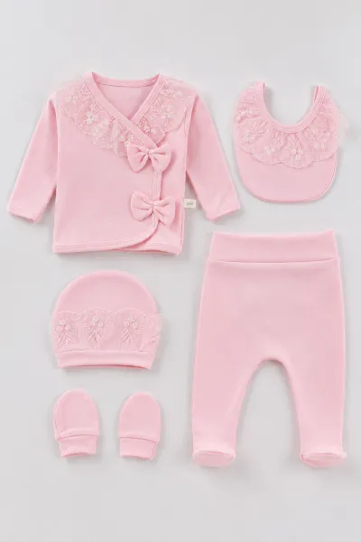 pembe-0-3-ay-yaka-gupurlu-5li-kiz-bebek-zibin-takim-479258