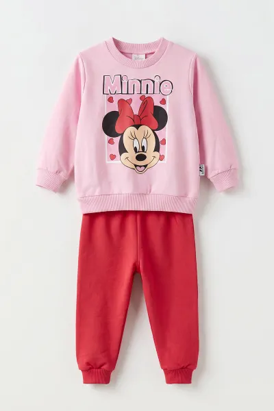 Pembe (0-4 Yaş) Karakter Baskılı 2 İp Kız Bebek&Çocuk Mevsimlik Takım 481075