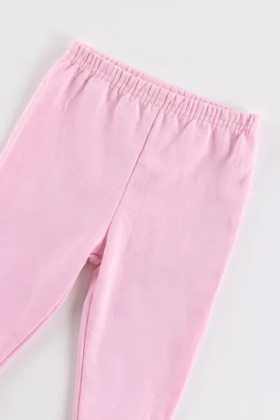Pembe (0-4 Yaş)  Karakter Baskılı 2 İp Kız Bebek&Çocuk Mevsimlik Takım 481092