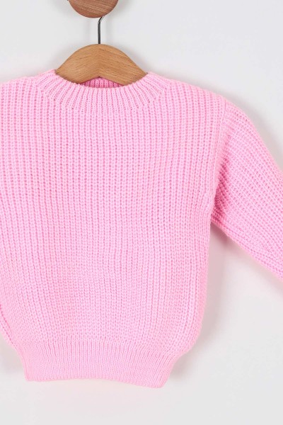 Pembe (0-5 Yaş) Selanik Balıkçı Yaka Kız Çocuk Kazak 197920