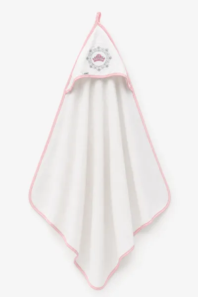 Pembe (0-6 Ay)  Taç  Nakışlı Bebek Havlu Takım 476285
