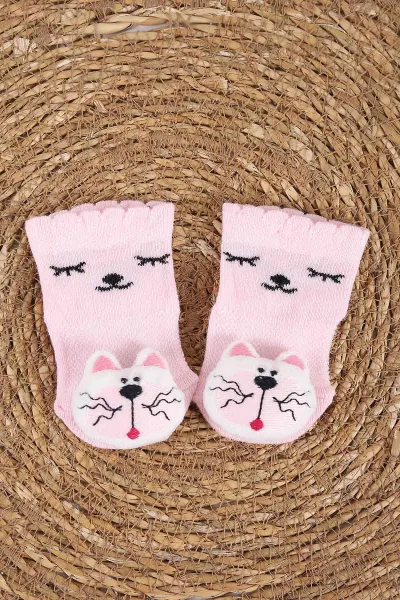 Pembe (0-6 Ay)Oyuncaklı   Kız Bebek  Çorap 437622