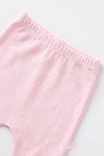 Pembe (0-9 Ay) Kuş Nakışlı Zıbınlı Kapüşonlu Hırkalı Kız Bebek 3'lü Takım 476052