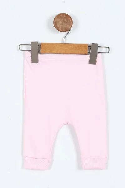Pembe (0-9 Ay)  Princess Nakışlı   Zıbınlı Kapüşonlu Hırkalı   Kız  Bebek 3'lü Takım 408491