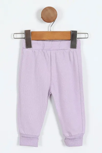 Pembe (1-12 Ay)  Ceylan Nakışlı  Kapüşonlu Hırkalı Zıbınlı Kız Bebek 3'lü Takım 384006