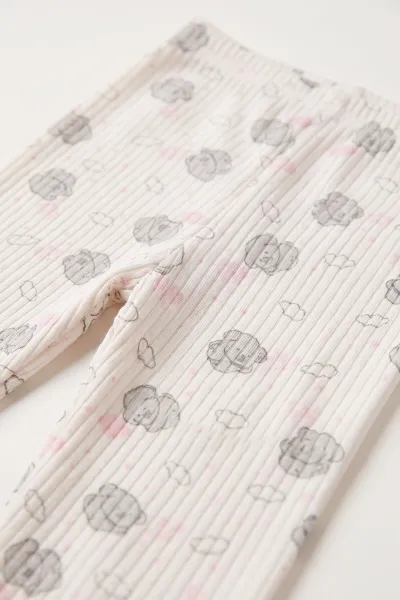 Pembe (1-3 Yaş) Casper Desenli Raporlu Çocuk Pijama Takım 484710