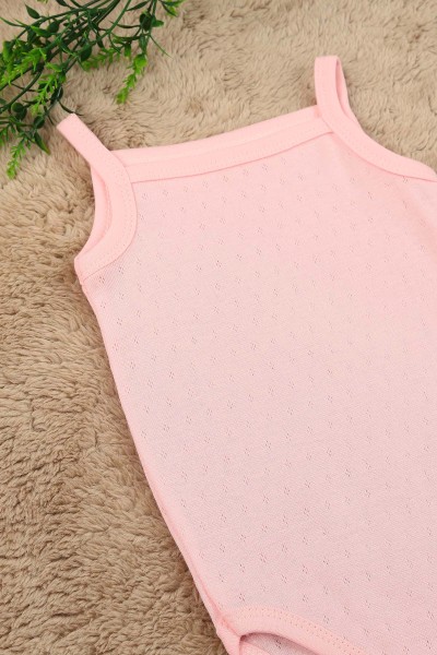 Pembe (1-3 Yaş) Jakarlı İp Askılı Bebe Badi 158712