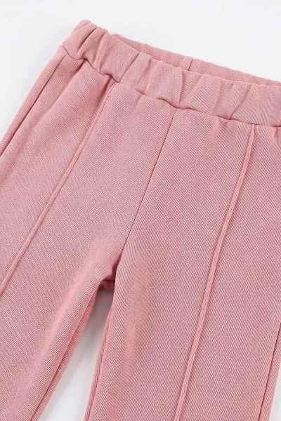 Pembe (1-4 Yaş)  Fiyonk Baskılı  Badili  Peluş Pançolu Alt Şardonlu   Kız Çocuk&Bebek 3'lü Takım 495295