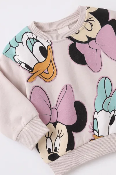 Pembe (1-4 Yaş) Karakter Baskılı  3 İp Şardonlu Kız Bebek&Çocuk Kışlık Takım 494955