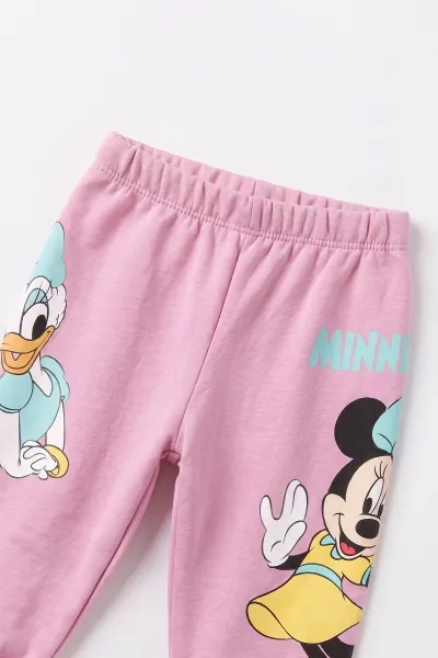 Pembe (1-4 Yaş) Karakter Baskılı  3 İp Şardonlu Kız Bebek&Çocuk Kışlık Takım 494955