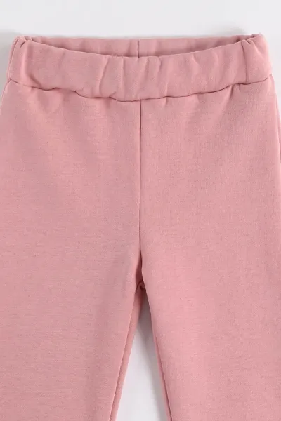 Pembe (1-4 Yaş)Dantel Aksesuarlı Peluş Yelekli Alt Şardonlu  Kız Çocuk&Bebek 3'lü Takım 495197