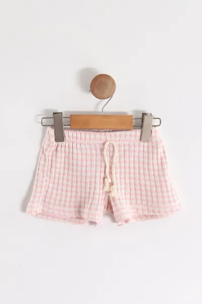 Pembe (1-4 Yaş)Duck Baskılı Şortlu Kız Çocuk Takım 464266