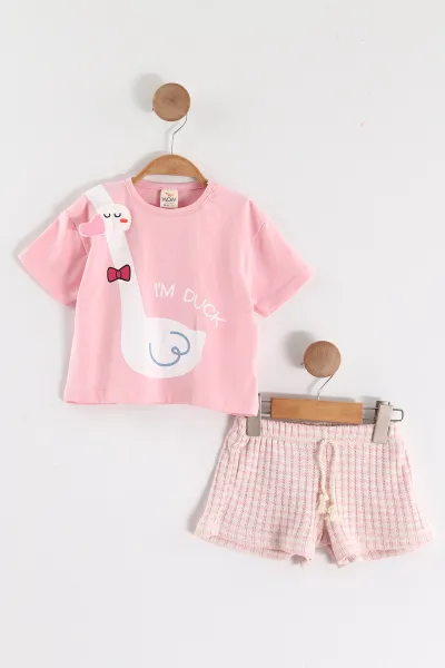 pembe-1-4-yasduck-baskili-sortlu-kiz-cocuk-takim-464266