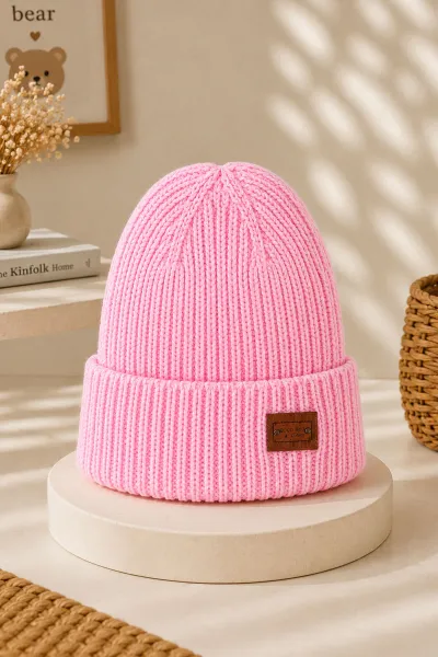 Pembe (1-5 Yaş) Armalı Çocuk Bere 474993