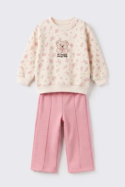 pembe-1-5-yas-ayicik-nakisli-cicek-baskili-alt-cimali-3-ip-sardonlu-kiz-cocuk-kislik-takim-499745