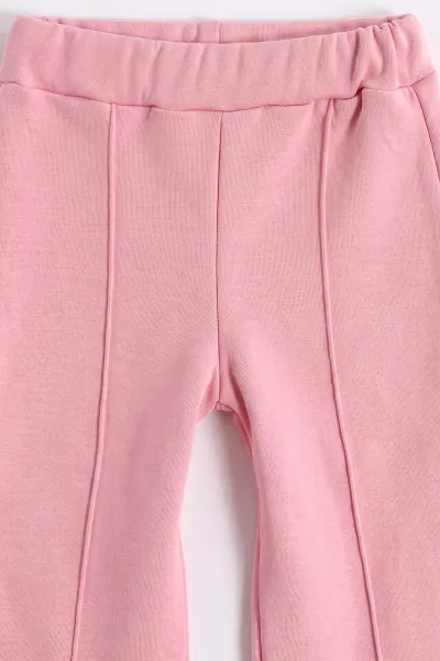 Pembe (1-5 Yaş) Kelebek Baskılı Çimalı 3 İp Şardonlu Kız Çocuk Kışlık Takım 492691