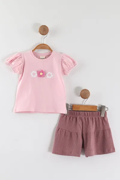pembe-1-5-yas-orgu-cicek-nakisli-tisort-ve-burumcuk-sortlu-kiz-cocuk-yazlik-takim-468174