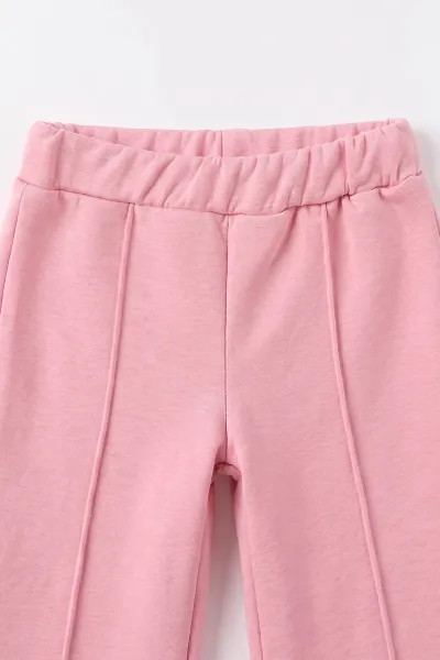 Pembe (1-5 Yaş) You Taş Baskılı Alt Çimalı 3 İp Şardonlu  Kız Çocuk Kışlık Takım 497415