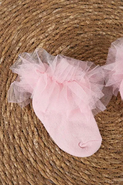 Pembe (1-6 Yaş )Tütü Model Kız Bebek&Çocuk Çorap 454534