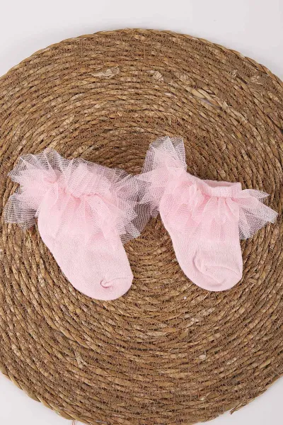 Pembe (1-6 Yaş )Tütü Model Kız Bebek&Çocuk Çorap 454534