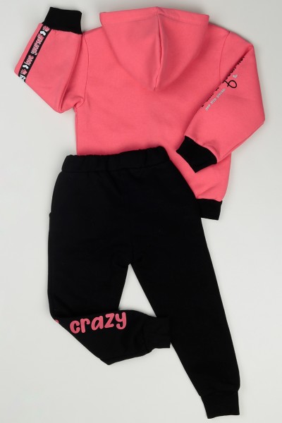 Pembe (1-8 Yaş) 19 Baskılı İçi Şardonlu Kız Çocuk Takım 86145