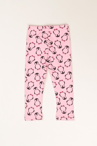 Pembe (1-9 Yaş) Baskılı İçi Şardonlu Kız Çocuk Tayt 82247
