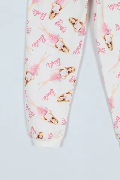 Pembe (1-9 Yaş) Baskılı Kız Çocuk Eşofman Altı 244381