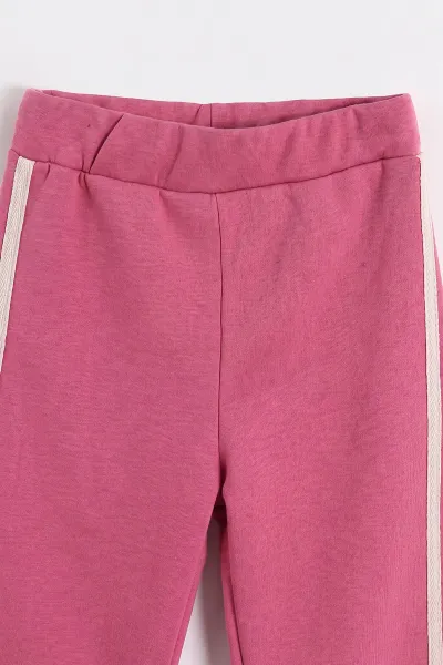 Pembe (1-9 Yaş) Calıfornia Baskılı Üç İp Şardonlu Kız Çocuk Takım 502352