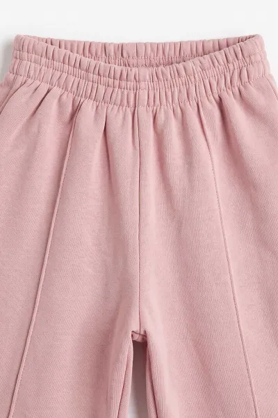 Pembe (1-9 Yaş) Çiçek Nakışlı Etek Ucu Güpürlü 3 İp Şardonlu Kız Çocuk Kışlık Takım 482817