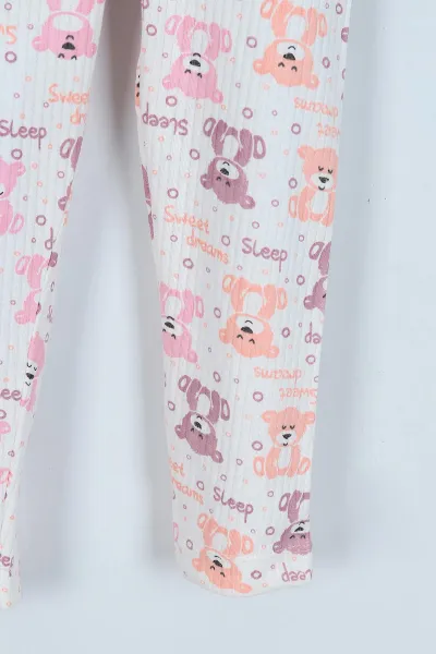 Pembe (1-9 Yaş) Fitilli Kız Çocuk Tayt 244309
